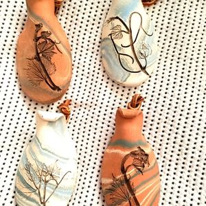 JL Floyd Clay Pottery Wall Pockets